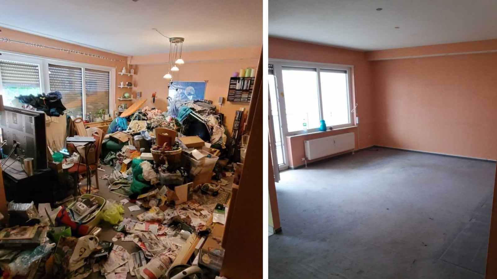 Wohnungsräumung – vorher / nachher – Team Styria Räumung & Entrümpelung